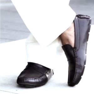 Vince Camuto VY- Esmail Black Leather Classic Loafer Driving Moccasins Men’s 9.5